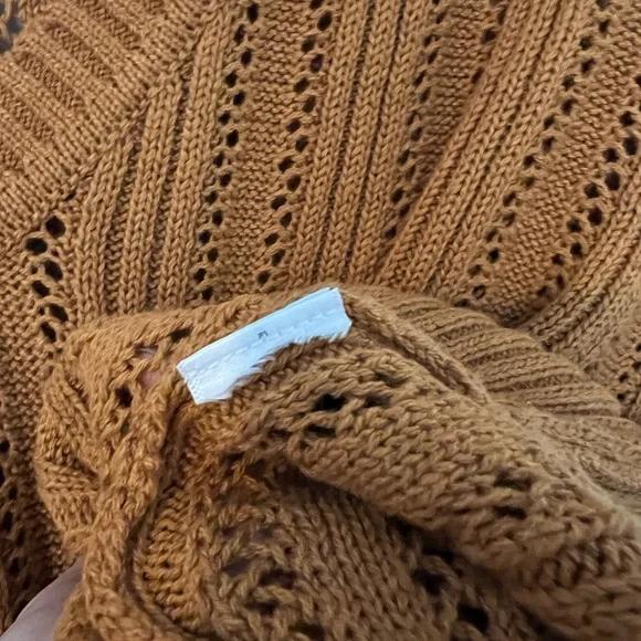 [Joie] V-Neck Dolman Short Sleeve Knit Sweater Burnt Orange Rust Size Small - Picture 7 of 11